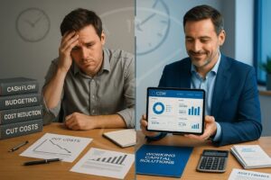Comparing financial stress and solutions