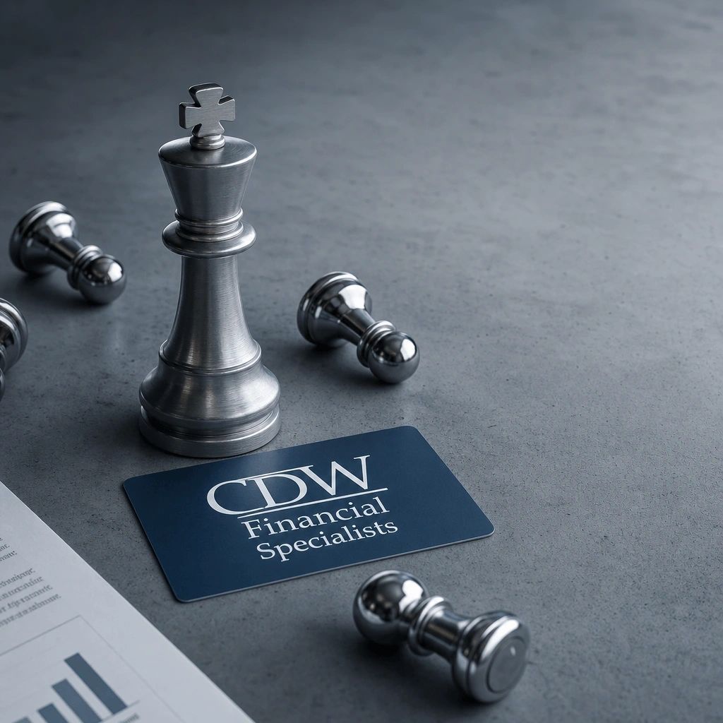 Silver chess king and pawns