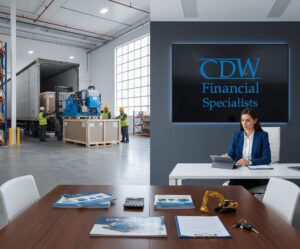 Businesswoman working in modern office