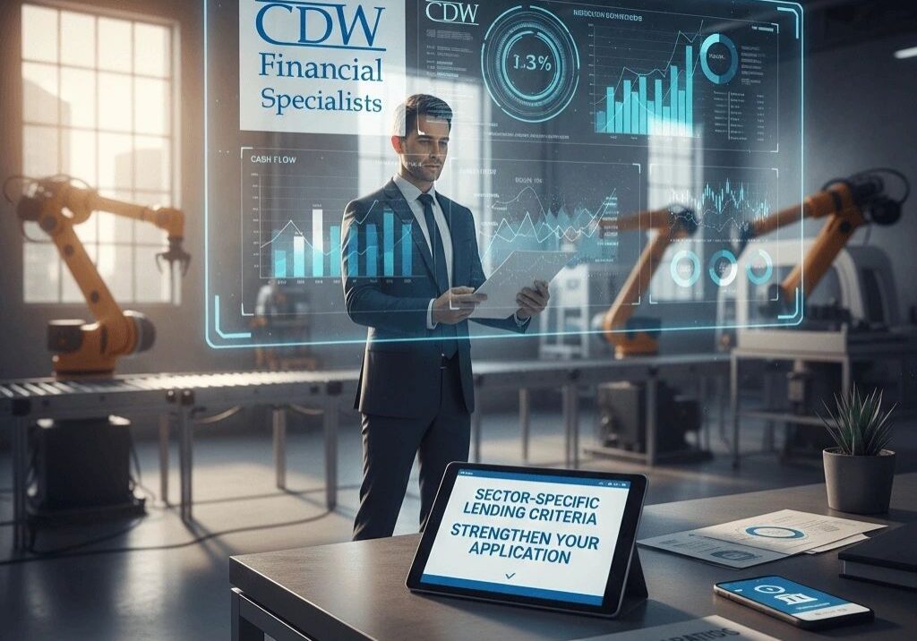 Man reviewing digital charts and graphs